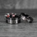Raiders Ring, Raider Ring, Raiderette Ring, Couple Rings, Couple Wedding Rings, Couple Wedding Bands