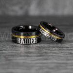 Raiders Ring, Raider Ring, Raiderette Ring, Couple Rings, Couple Wedding Rings, Couple Wedding Bands - Image 2