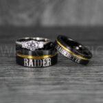 Raiders Ring, Raider Ring, Raiderette Ring, Couple Rings, Couple Wedding Rings, Couple Wedding Bands
