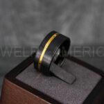 Black Wedding Band, Black Wedding Ring, Black Tungsten Ring, Black Ring