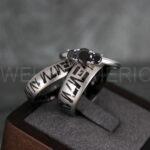 Aurebesh Rings, Aurebesh Wedding Bands, Black Wedding Bands, Aurebesh Wedding Rings, Aurebesh Jewelry