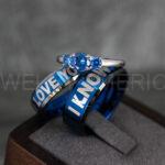 I Love You I Know Rings, Aurebesh Rings, Blue Wedding Bands, Aurebesh Wedding Bands, Aurebesh Wedding Rings, Aurebesh Jewelry