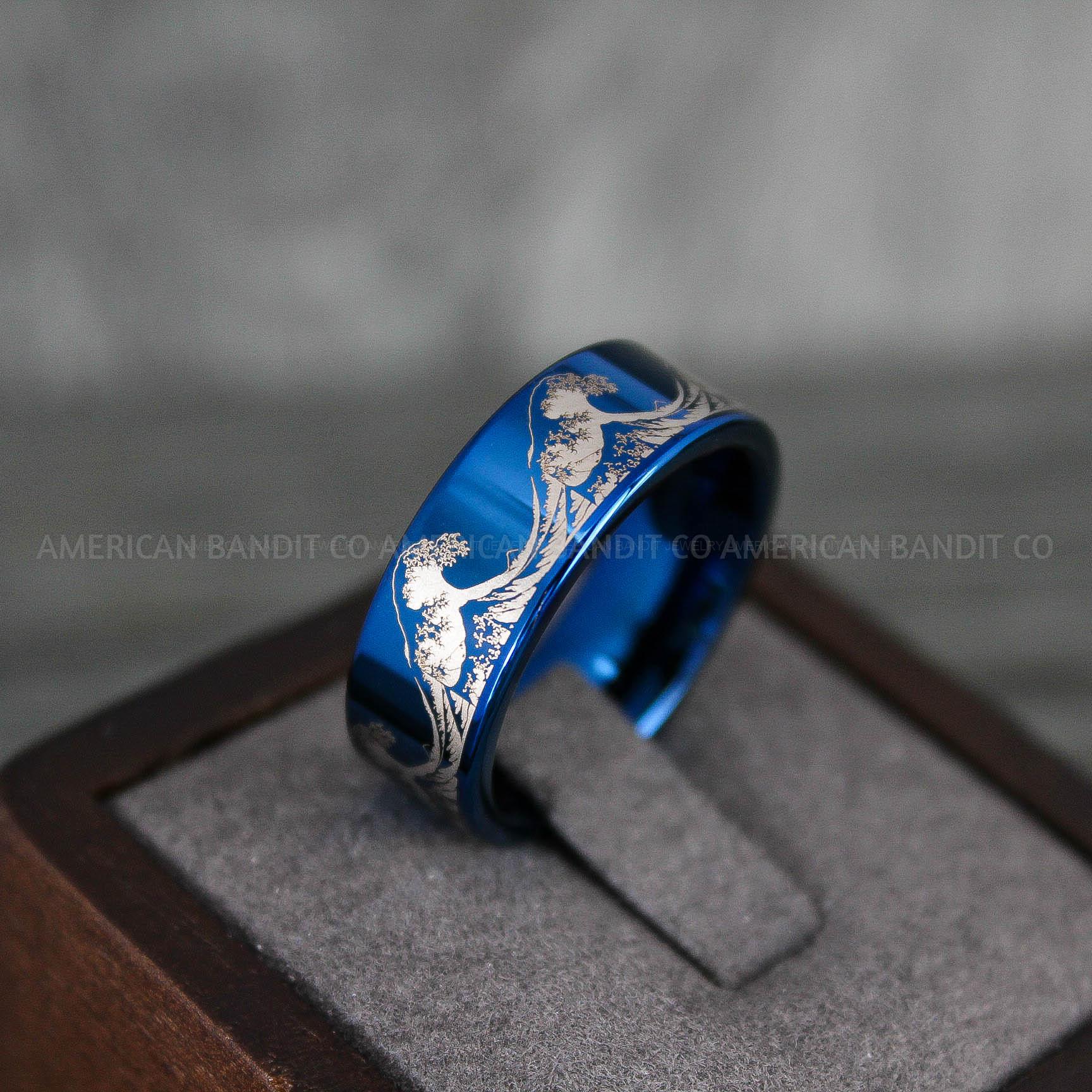 IMG_6661 Ocean Wave Ring, Wave Ring, Beach Jewelry, Beach Wedding Ring, Summer Wedding Ring - Image 1