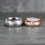 8 Bit Hearts Rings, Gamer Rings, Gamer Wedding Bands, Gamer Wedding Rings, Couple Wedding Bands