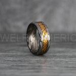 Vikings Ring, Dragon Ring, Dragon Scroll Ring, Vikings Wedding Band, Black Wedding Band