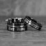 Her King His Queen Rings, King and Queen Rings, Couple Rings, Couple Wedding Bands
