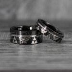 Zelda Rings, Zelda Wedding Rings, Gamer Rings, Gamer Jewelry, Zelda Wedding Bands, Gamer Wedding Rings, Black Wedding Rings - Image 3