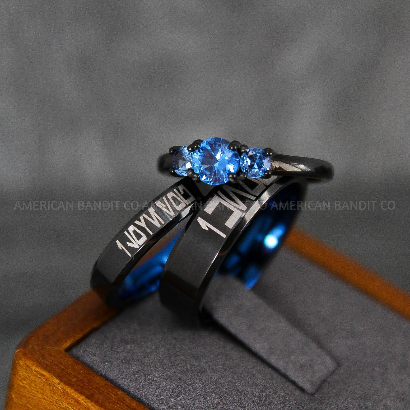 IMG_6783 I Love You I Know Rings, Aurebesh Rings, Black Wedding Bands, Aurebesh Wedding Bands, Aurebesh Wedding Rings, Aurebesh Jewelry - Image 1