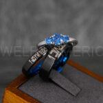 I Love You I Know Rings, Aurebesh Rings, Black Wedding Bands, Aurebesh Wedding Bands, Aurebesh Wedding Rings, Aurebesh Jewelry