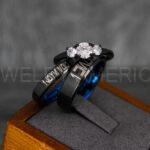 I Love You I Know Rings, Aurebesh Rings, Black Wedding Bands, Aurebesh Wedding Bands, Aurebesh Wedding Rings, Aurebesh Jewelry