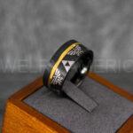 Zelda Rings, Zelda Wedding Rings, Gamer Rings, Gamer Jewelry, Zelda Wedding Bands, Gamer Wedding Rings, Black Wedding Rings - Image 2
