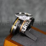 Player 1 Player 2 Rings, Gamer Rings, Couple Rings, Gamer Couple Wedding Bands, Gamer Wedding Rings