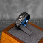 Her King His Queen Rings, King and Queen Rings, Couple Rings, Couple Wedding Bands - Image 3