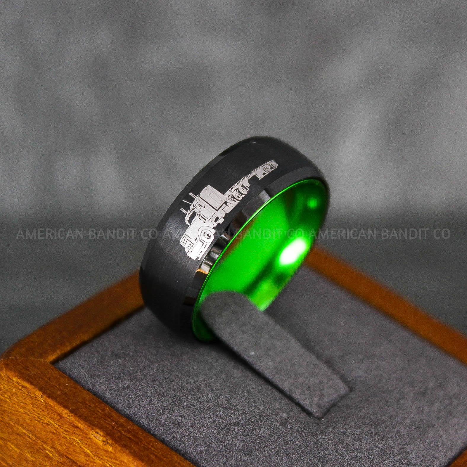 IMG_6829 Truck Driver Ring, Trucker Ring, Truck Life Ring, Trucker Life Ring, Trucker Jewelry, Truck Driver Wedding Band - Image 1