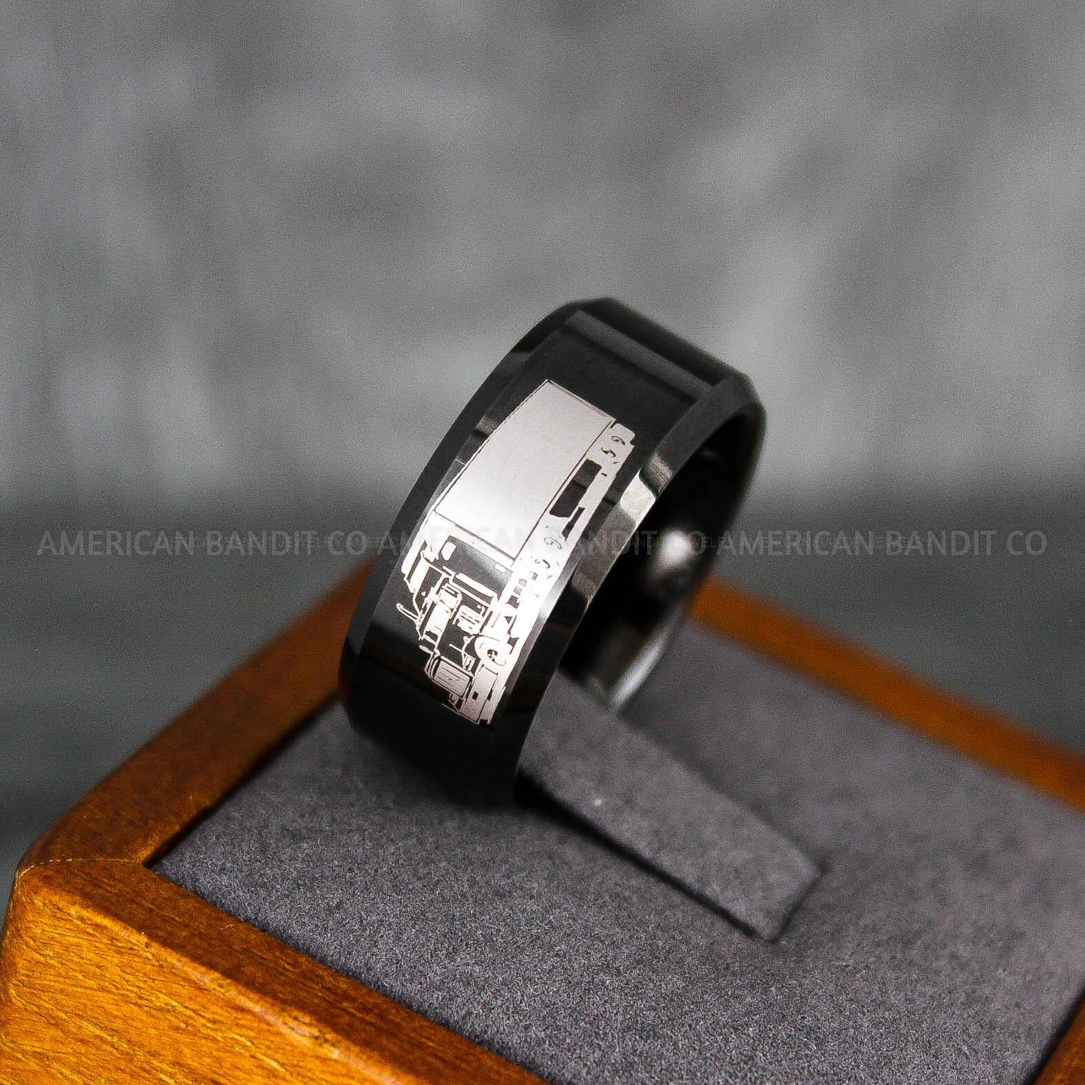 IMG_6834 Truck Driver Ring, Trucker Ring, Truck Life Ring, Trucker Life Ring, Trucker Jewelry, Truck Driver Wedding Band - Image 1