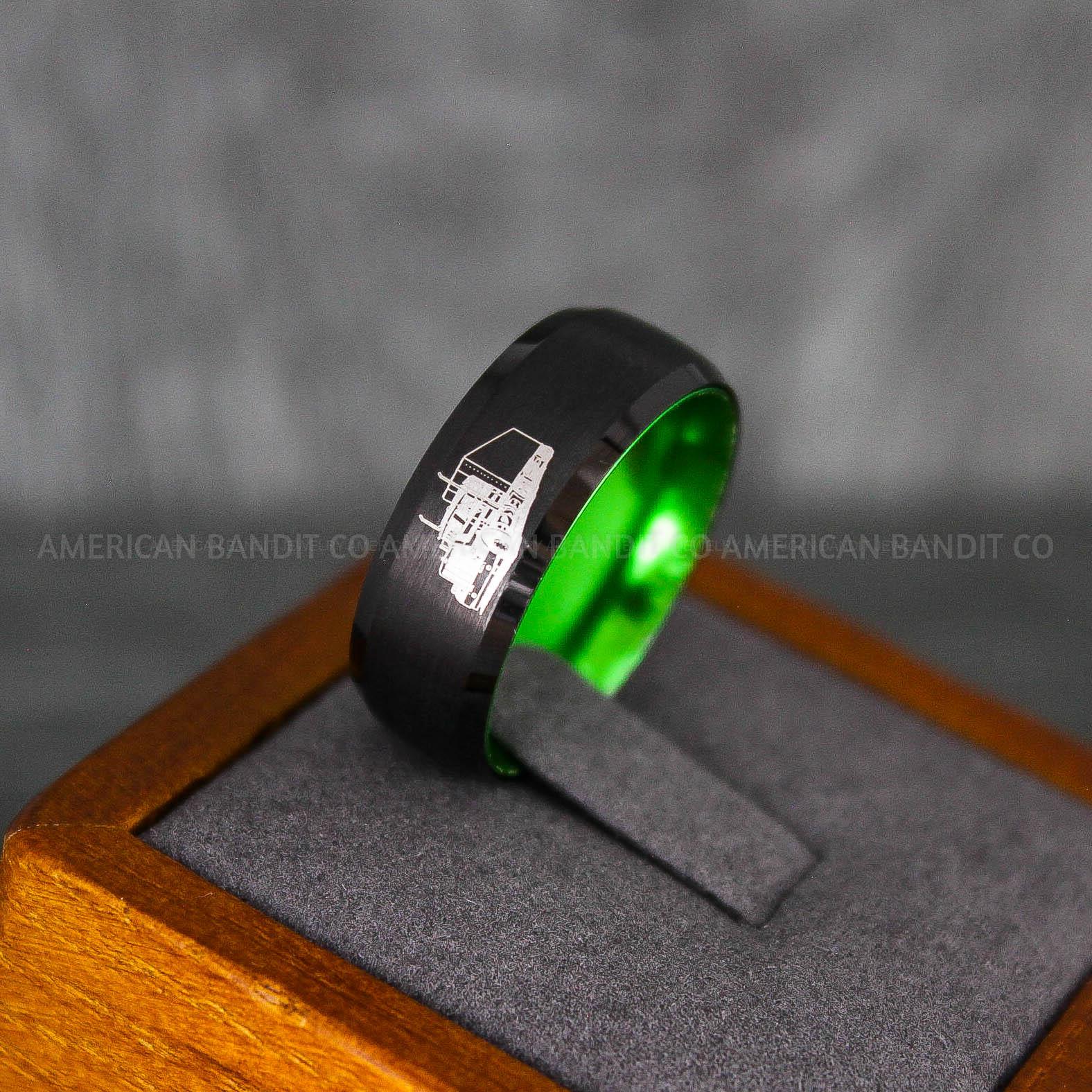 IMG_6840 Truck Driver Ring, Trucker Ring, Truck Life Ring, Trucker Life Ring, Trucker Jewelry, Truck Driver Wedding Band - Image 1