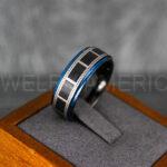 Filmstrip Ring, Photography Ring, Camera Ring, Lens Ring, Camera Lens Ring, Black Ring, Black Tungsten Wedding Band, Black Wedding Band