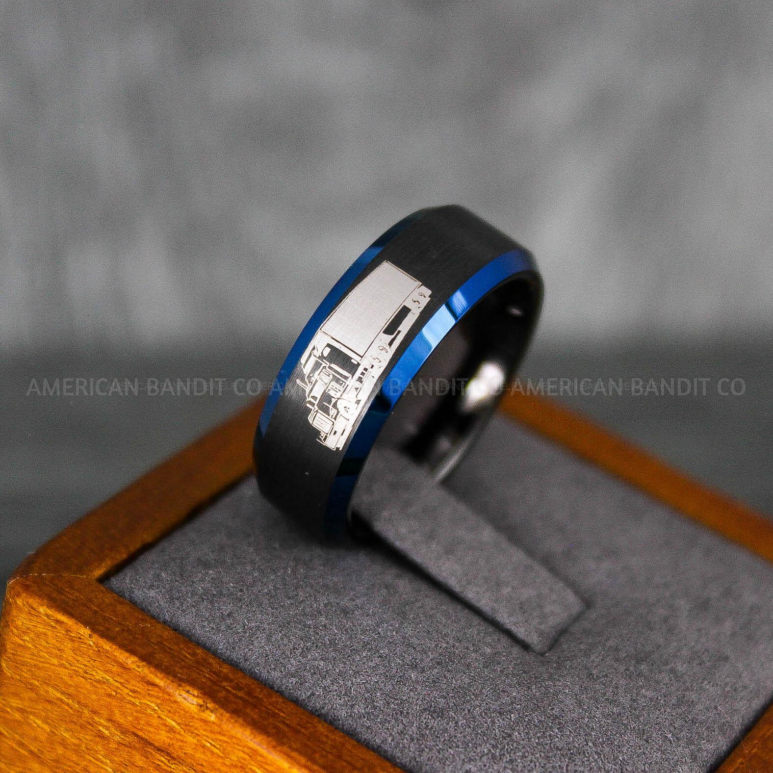 IMG_6856 Truck Driver Ring, Trucker Ring, Truck Life Ring, Trucker Life Ring, Trucker Jewelry, Truck Driver Wedding Band - Image 1