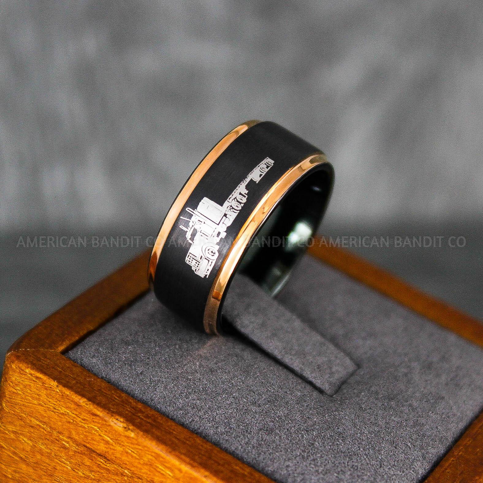 IMG_6862 Truck Driver Ring, Trucker Ring, Truck Life Ring, Trucker Life Ring, Trucker Jewelry, Truck Driver Wedding Band - Image 1