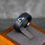 Backhoe Ring, Excavator Ring, Tractor Ring, Construction Machinery Ring, Backhoe Jewelry, Excavation Machinery Ring, Bulldozer Ring, Black Tungsten Wedding Ring, Black Tungsten Ring