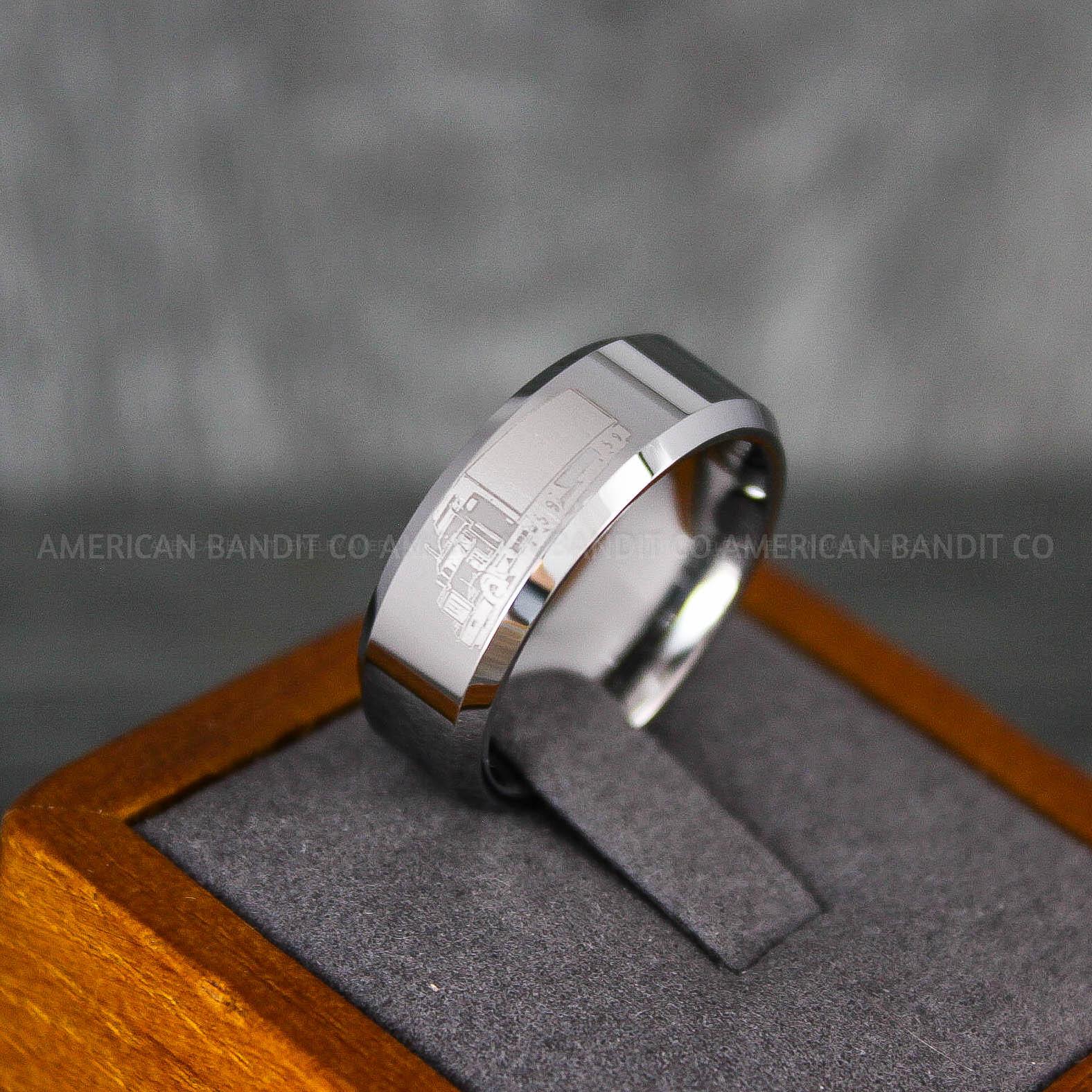 IMG_6884 Truck Driver Ring, Trucker Ring, Truck Life Ring, Trucker Life Ring, Trucker Jewelry, Truck Driver Wedding Band - Image 1