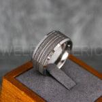 Tire Ring, Tire Tread Pattern Ring, Tire Tread Ring, Mechanic Ring, Auto Racing Ring, Truck Driver Ring