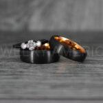 Couple Rings, Couple Jewelry, Matching Wedding Rings, Matching Wedding Bands, Couple Wedding Rings, Couple Wedding Bands, Black Wedding Ring