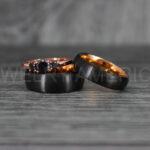 Couple Rings, Couple Jewelry, Matching Wedding Rings, Matching Wedding Bands, Couple Wedding Rings, Couple Wedding Bands, Black Wedding Ring