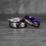 Mickey Mouse Rings, Mickey Rings, Couple Wedding Bands, Couple Rings, Mickey Mouse Wedding Bands