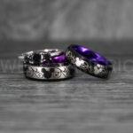 Mickey Mouse Rings, Mickey Rings, Couple Wedding Bands, Couple Rings, Mickey Mouse Wedding Bands