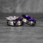 Mickey Mouse Rings, Mickey Rings, Couple Wedding Bands, Couple Rings, Mickey Mouse Wedding Bands