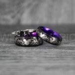 Mickey Mouse Rings, Mickey Rings, Couple Wedding Bands, Couple Rings, Mickey Mouse Wedding Bands