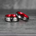 Mickey Mouse Rings, Mickey Rings, Couple Wedding Bands, Couple Rings, Mickey Mouse Wedding Bands
