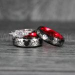 Mickey Mouse Rings, Mickey Rings, Couple Wedding Bands, Couple Rings, Mickey Mouse Wedding Bands