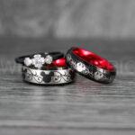 Mickey Mouse Rings, Mickey Rings, Couple Wedding Bands, Couple Rings, Mickey Mouse Wedding Bands