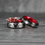Mickey Mouse Rings, Mickey Rings, Couple Wedding Bands, Couple Rings, Mickey Mouse Wedding Bands