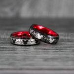 Mickey Mouse Rings, Mickey Rings, Couple Wedding Bands, Couple Rings, Mickey Mouse Wedding Bands - Image 2