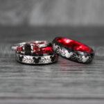 Mickey Mouse Rings, Mickey Rings, Couple Wedding Bands, Couple Rings, Mickey Mouse Wedding Bands