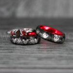 Mickey Mouse Rings, Mickey Rings, Couple Wedding Bands, Couple Rings, Mickey Mouse Wedding Bands