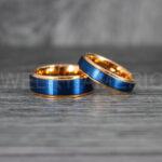 Couple Rings, Couple Jewelry, Matching Wedding Rings, Matching Wedding Bands, Couple Wedding Rings, Couple Wedding Bands, Rose Gold Wedding Ring - Image 3