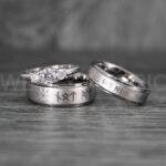 Viking Rings, Vegvísir Rings, Vikings Jewelry, Norsemen Rings, Nordic Runes Rings, Vikings Wedding Rings, Vikings Wedding Bands, Runes Wedding Rings, Nordic Rings