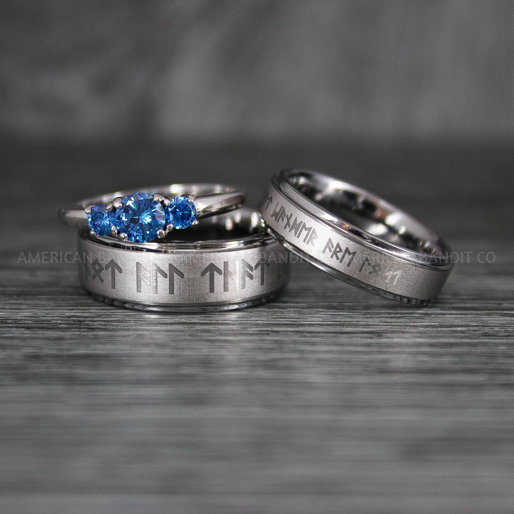 IMG_7098 Viking Rings, Vikings Jewelry, Norsemen Rings, Nordic Runes Rings, Vikings Wedding Rings, Vikings Wedding Bands, Runes Wedding Rings, Nordic Rings - Image 1