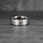 Viking Rings, Vegvísir Rings, Vikings Jewelry, Norsemen Rings, Nordic Runes Rings, Vikings Wedding Rings, Vikings Wedding Bands, Runes Wedding Rings, Nordic Rings - Image 4