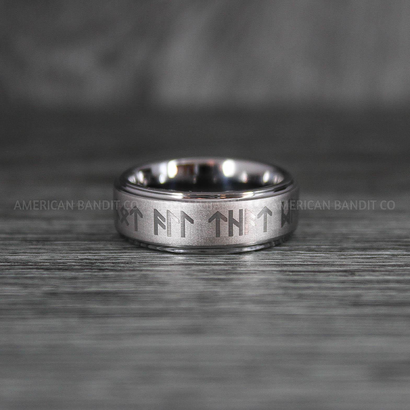 IMG_7104 Viking Ring, Vikings Jewelry, Norsemen Ring, Nordic Runes Ring, Vikings Wedding Ring, Vikings Wedding Band, Runes Wedding Ring, Nordic Ring - Image 1