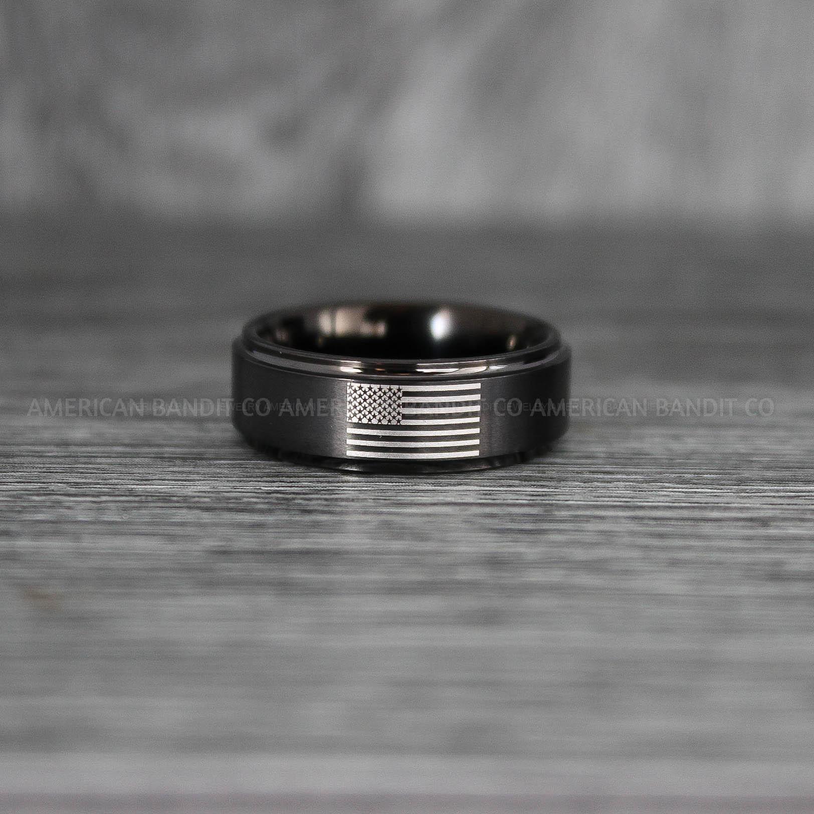 IMG_7122 American Flag Rings, Camo Rings, Army Rings, Military Rings, Military Jewelry - Image 1