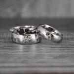 Zelda Rings, Zelda Wedding Rings, Gamer Rings, Gamer Jewelry, Zelda Wedding Bands, Gamer Wedding Rings, Silver Wedding Rings