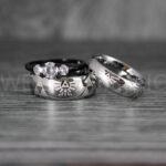 Zelda Rings, Zelda Wedding Rings, Gamer Rings, Gamer Jewelry, Zelda Wedding Bands, Gamer Wedding Rings, Silver Wedding Rings