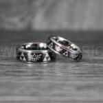 Zelda Rings, Zelda Wedding Rings, Gamer Rings, Gamer Jewelry, Zelda Wedding Bands, Gamer Wedding Rings, Black Wedding Rings