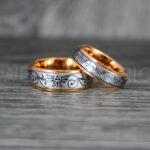 Zelda Rings, Zelda Wedding Rings, Gamer Rings, Gamer Jewelry, Zelda Wedding Bands, Gamer Wedding Rings, Rose Gold Wedding Rings