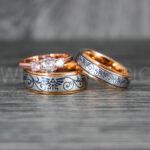 Zelda Rings, Zelda Wedding Rings, Gamer Rings, Gamer Jewelry, Zelda Wedding Bands, Gamer Wedding Rings, Rose Gold Wedding Rings - Image 7